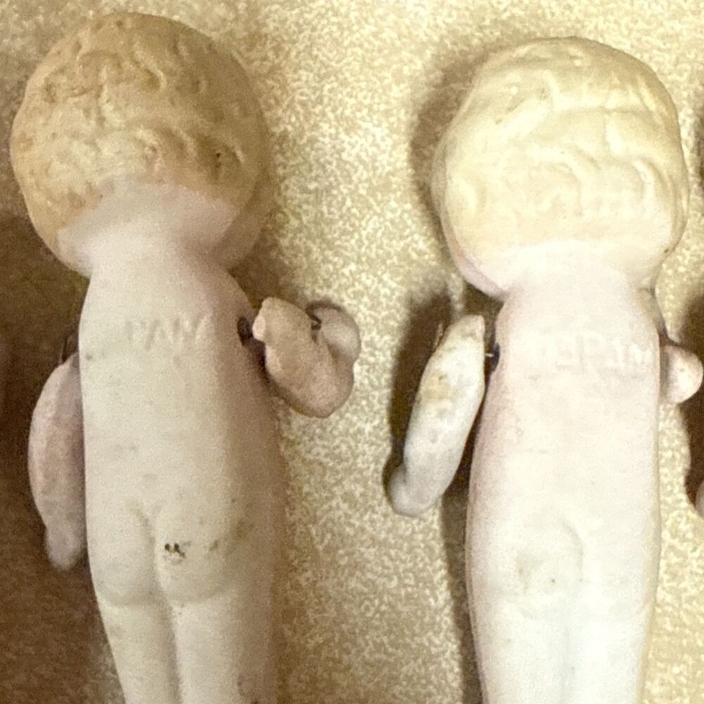 Vintage Occupied Japan Bisque Porcelain Doll Dolls Mini Figurines Jointed Lot 5 - Picture 10 of 14
